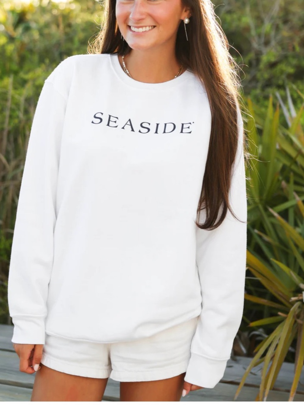Long Sleeve Seaside Crew Neck